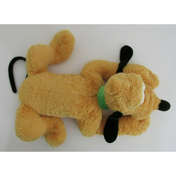 Disney Pluto Plush Yellow Dog Laying Down Floppy 16" Disneyland Resort - Picture 4 of 8